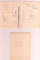 cca 1930 Gömbös Gyula (1886-1936) miniszterelnök (1932-1936) fotói, 4 db, kettő a hátoldalán felírat...