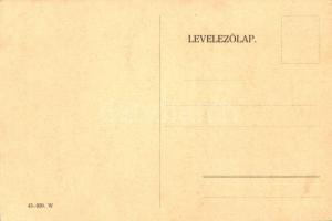 6 db RÉGI második világháborús, humoros magyar légierős grafikai képeslap, Martinovits és Ágoston sz...