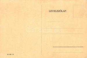 6 db RÉGI második világháborús, humoros magyar légierős grafikai képeslap, Martinovits és Ágoston sz...