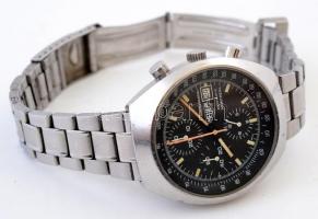 Automata Chronographe Heuer férfi karóra, acéltokos, zafír üveges, több funkciós, pótolt fém szíjjal...