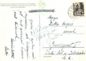 3 db RÉGI katonai repülős képeslap, Bücker Bü 131 & 133 (Jungmann és Jungmeister) kiképző repülő...