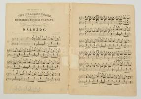 cca 1860-1870 Hungarian National Melodies - Hungarian Band, Royal Marionette Theatre London, kotta l...