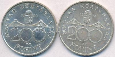 1994. 200Ft Ag "Deák" (2x) T:2