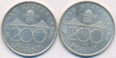 1994. 200Ft Ag "Deák" (2x) T:2 apró ü. és karc