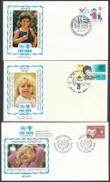 International Year of Children 6 FDC Nemzetközi gyermekév motívum 6 klf FDC