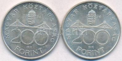 1994. 200Ft Ag "Deák" (2x) T:2