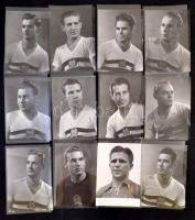cca 1954 Magyar válogatott labdrúgók, többségében az Aranycsapat tagjai, 17 db hivatalos sajtófotó: ...