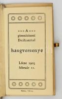 1905 Díszes lőcsei gimnáziumi táncrend