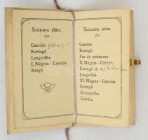 1905 Díszes lőcsei gimnáziumi táncrend