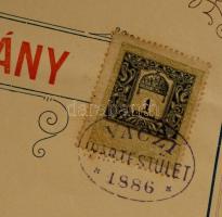 1906 Vác, Bizonyítvány bognár és kaptafa mesterségben végzett tanulmányokról 1korona okmánybélyeggel...