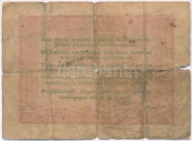 1848. 5Ft "Kossuth bankó" vörösesbarna T:III- ly., szakadás