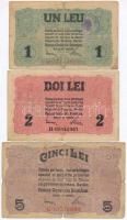 Románia / Német megszállás 1917. 25b (2x) + 50b (2x) + 1L + 2L + 5L T:III,III-,IV
Romania / German ...