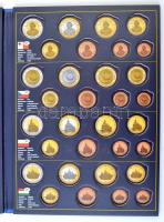 Euro érmetervezetek, próbaveretek számára kiadott 2db album, összesen 14 ország számára, 112 férőhel...