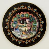 Villeroy& Boch Alyonushka porcelán fali tál, matricás, hibátlan, jelzett, d: 22 cm