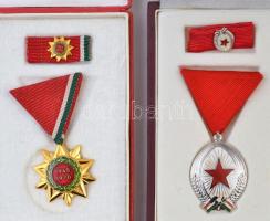 1964. "Munka Érdemrend" bronz fokozata, Br kitüntetés mellszalagon, miniatűrrel és szalags...