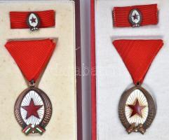 1964. "Munka Érdemrend" bronz fokozata, Br kitüntetés mellszalagon, miniatűrrel és szalags...