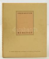 Omár Kháyyám: Rubáiyát. Bp., [1943], Új Idők Irodalmi Intézet. Számozott! Félvászon kötésben, papír védőborítóval, karton tokban, jó állapotban.