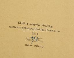 Omár Kháyyám: Rubáiyát. Bp., [1943], Új Idők Irodalmi Intézet. Számozott! Félvászon kötésben, papír ...