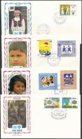 International Children's Year 6 FDC Nemzetközi Gyermekév motívum 6 klf FDC