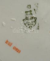 Zsolnay 6 személyes teás készlet: 6 db csésze+alj, 2 db kanna, 1 db kiöntő, 1 db cukortartó, matricá...