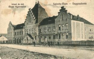 Nagyszalonta, Salonta; Állami főgimnázium, kiadja Döme Károly / grammar school (kopott sarkak / worn corners)