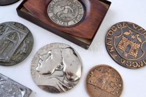 10db-os vegyes nagyrészt magyar emlékérem és plakett tétel, közte DN "Mennyi sok mindent oda-ad...