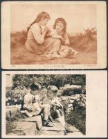 Kb. 100 db RÉGI gyerek motívumos képeslap, néhány litho és fotó,  vegyes minőség / Cca. 100 pre-1945...