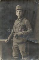 1916 Az osztrák-magyar hadsereg szakaszvezetője / WWI K. u. K. military, corporal, photo (fa)