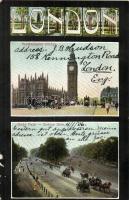 26 db VEGYES angol városképes képeslap, vegyes minőség / 26 mixed english townview postcards, mixed ...