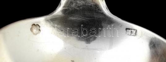 Ezüst evőkanál, Ag, jelzett, nettó:405gr., 6db, 22cm/ Silver tablespoon, Ag, marked, net: 405gr, 6, ...