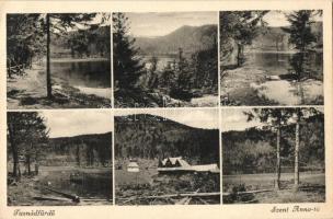 3 db RÉGI erdélyi városképes lap; Fogarasi havasok, Tusnádfürdő, Gyergyószentmiklós / 3 pre-1945 Tra...