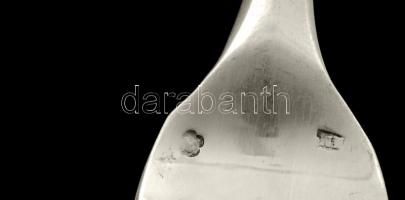 Ezüst villa, Ag, jelzett, nettó:404gr., 6db, 21cm/ Silver fork, Ag, marked, net:404gr., 6pz., 21cm