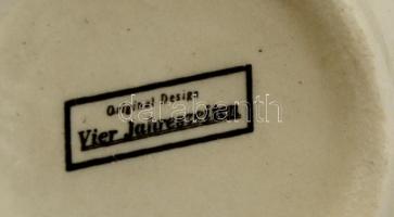 Virágmintás 6  személyes teáskészlet, hibátlan, jelzett