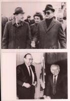 cca 1960-1980 6 db sajtófotó, Helmut Kohl (1930-), Margaret Thatcher (1935-2013) ...stb, 12x18 cm.