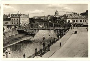Nagyvárad, Oradea; Kőrös híd -3 db RÉGI képeslap / bridge -3 pre-1945 postcards