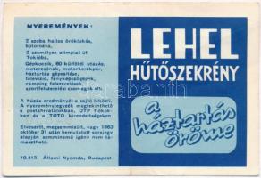 1963. "Olimpiai Sorsjegy - Tokio 1964" sorsjegy 4Ft értékben T:III