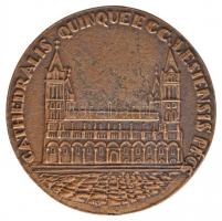 Rétfalvi Sándor (1941- ) DN "Pécsi Katedrális" kétoldalas Br plakett. "CATHEDRALIS QU...
