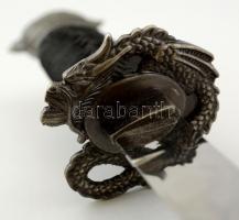 Dísz szamuráj tőr, tokkal, jó állapotban, h: 50 cm