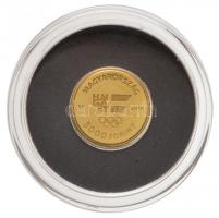 2016. 5000Ft Au "XXXI. Nyári Olimpiai Játékok" tanúsítvánnyal (0,5g/0.999/11mm) T:P Hungar...