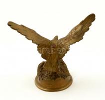 Jelzés nélkül: Turul, bronz,  m:16 cm, h:12 cm