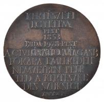 Kiss Nagy András (1930-1997) 1978. "Kertészeti Egyetem - Pest 1853 - Buda 1978 Pest - A civilis...