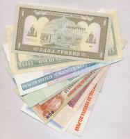 13db-os vegyes külföldi bankjegy tétel, közte Csehszlovákia 1945. 20K, Indonézia 1987. 1000R, Vietná...