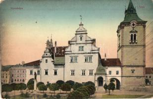 Lőcse, Levoca; Városháza, Braun Fülöp kiadása / town hall (kopott sarkak / worn corners)