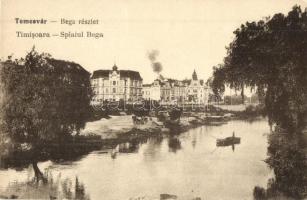 Temesvár, Timisoara; Béga részlet, folyópart / river bank (EK)