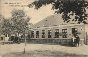 Bős, Gabcikovo; községháza jegyzőség, a Fogyasztási Szövetkezet kiadása / town hall notary (fa)