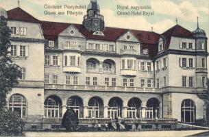 Pöstyén, Piestany; Royal nagyszálló, Gipsz H. kiadása / Grand Hotel Royal