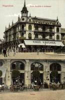 Nagyvárad, Oradea; Emke kávéház, terasz, Adriai Biztosító Társulat, kiadja Benkő Artur / café, terrace, insurance company