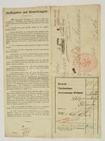 1847 DDSG hajózási fuvarlevél