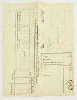 1857 DDSG hajózási fuvarlevél