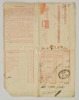 1853 Kaiser-Ferdinans-Nordbahn vasúti fuvarlevél